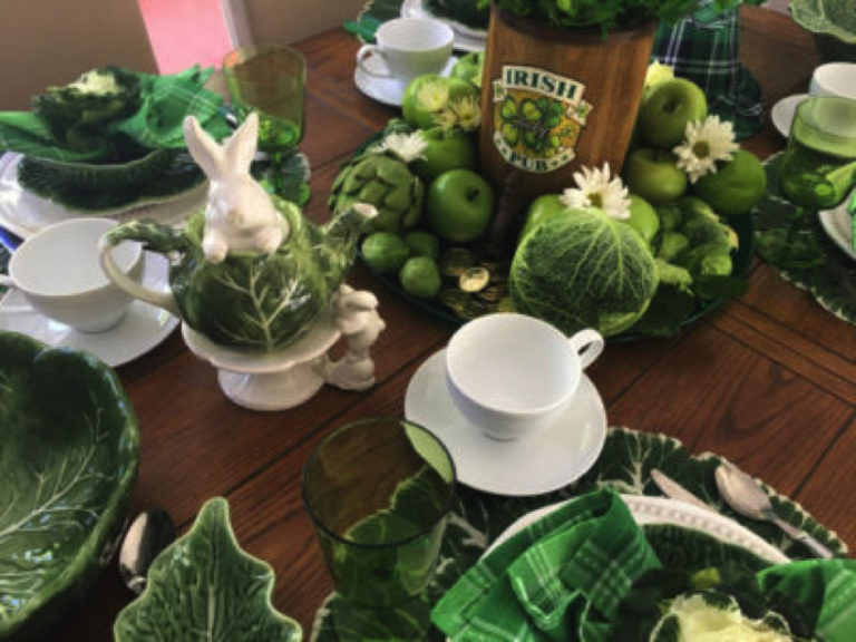 St. Patrick's Day Tablescape