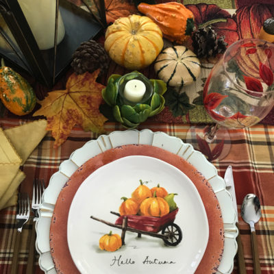 Autumn Dining tablescape.