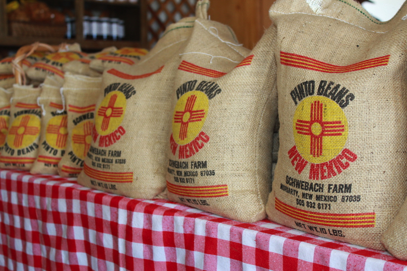 New Mexico Pinto beans in a bag.