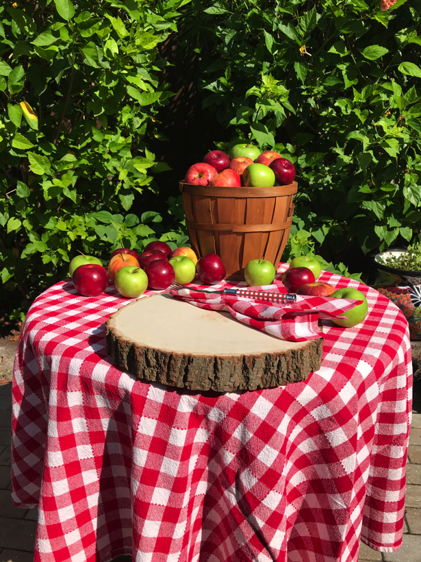 apple orchard apples on table