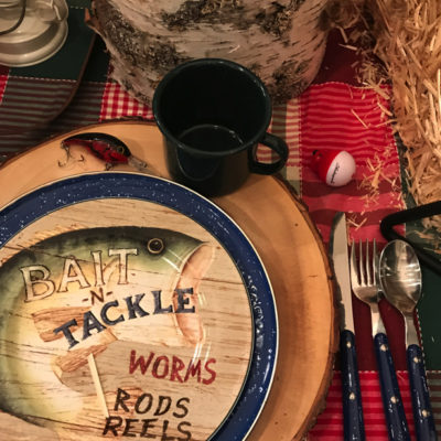 Gone Fishing tablescape
