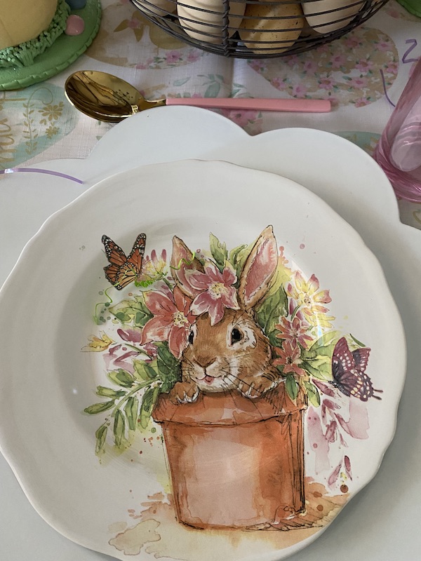 Bunny on a plate
