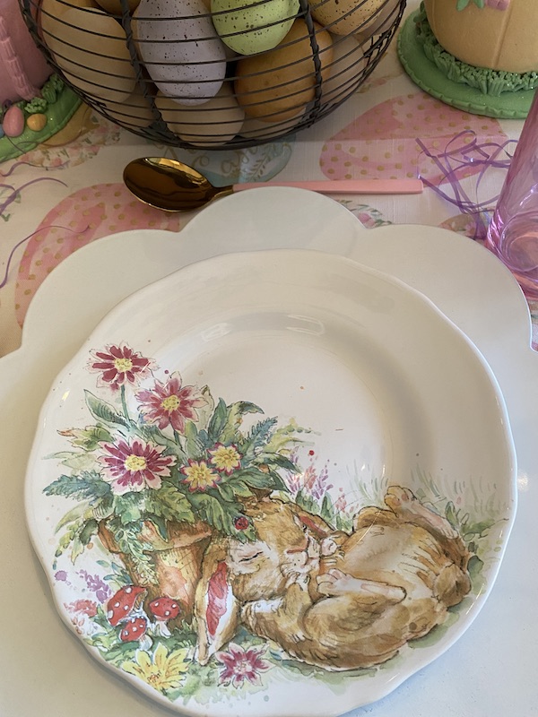 bunny on a plate