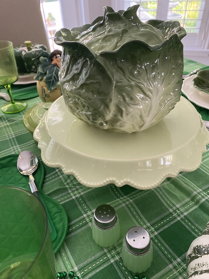cabbage bowl centerpiece