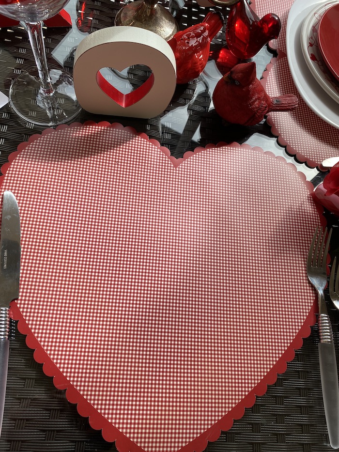 Valentine tablescape
