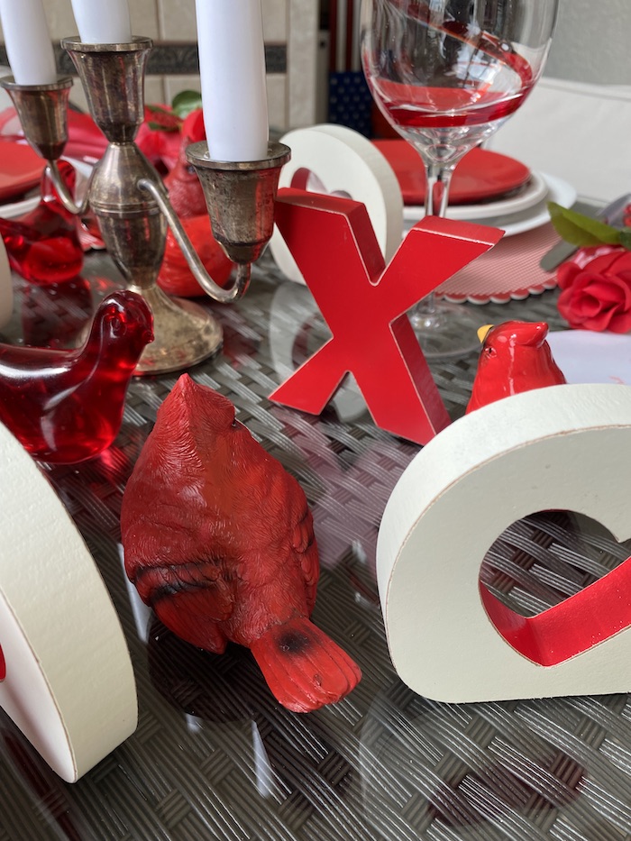 Valentines tablescape