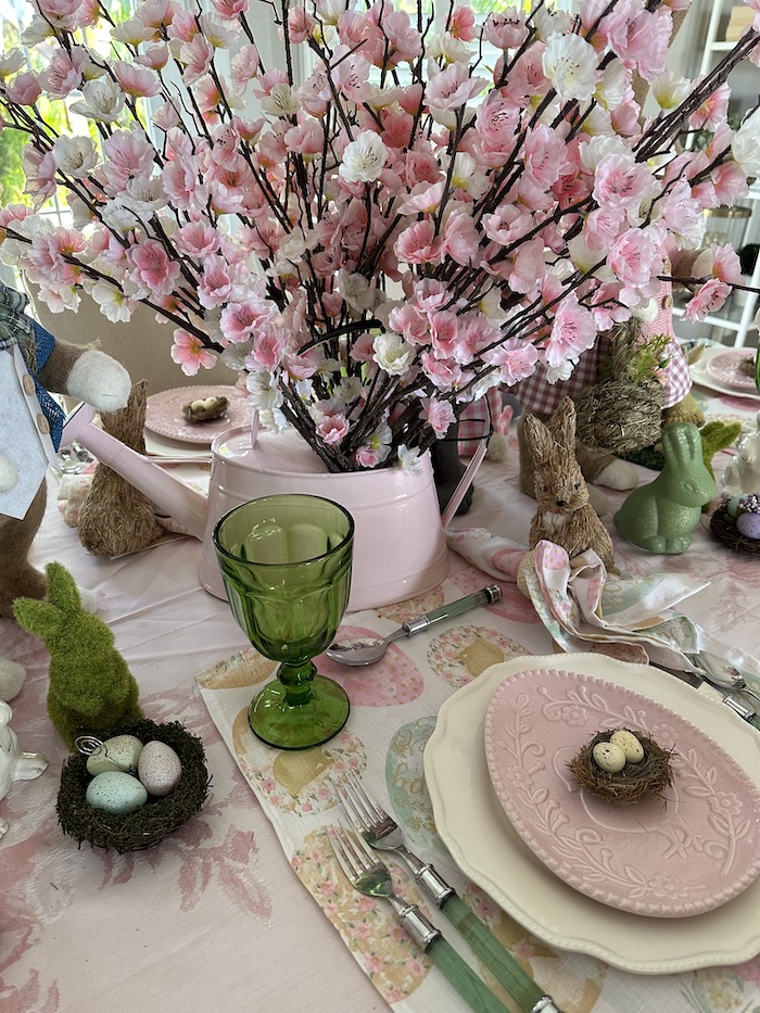 Spring place setting