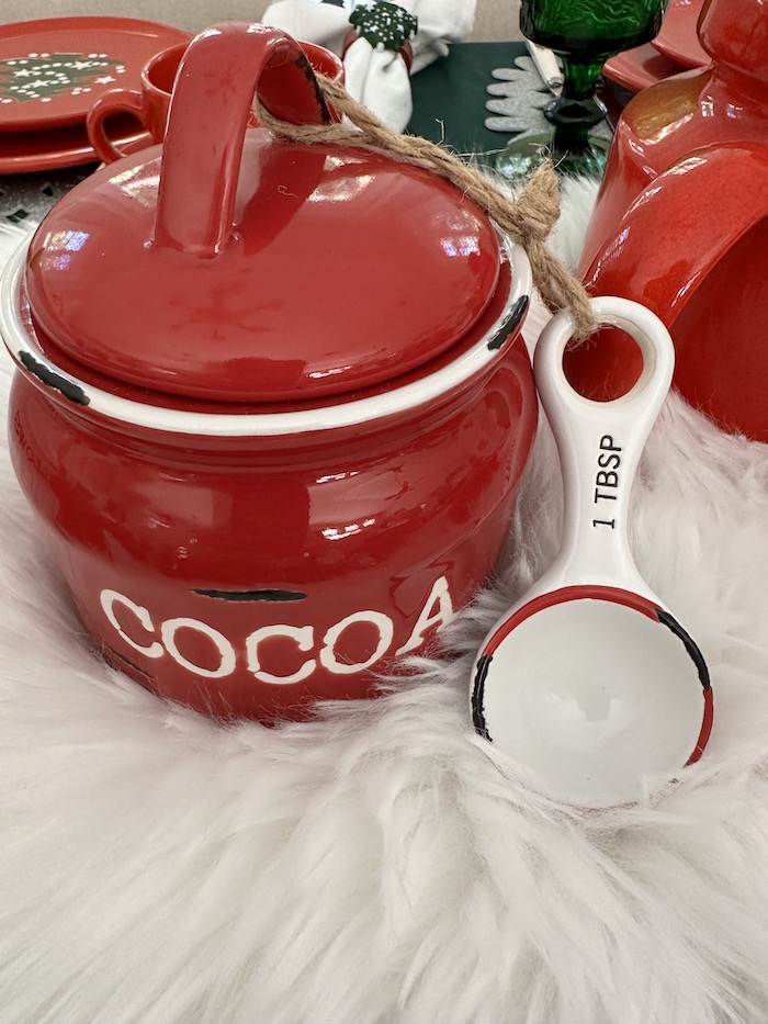 cocoa container with spoon