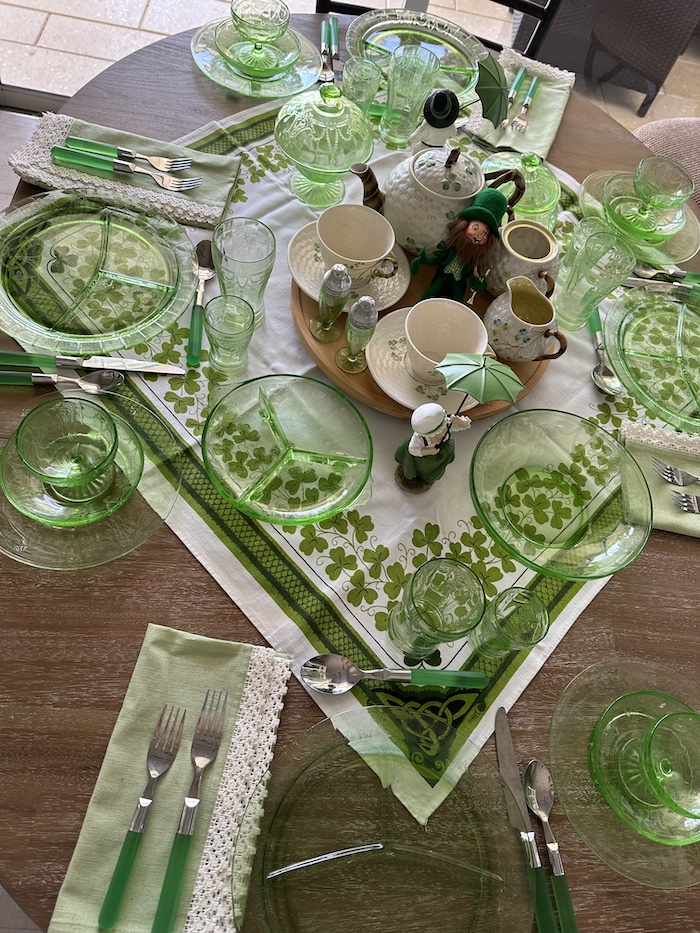 tablecloth used in tablescape