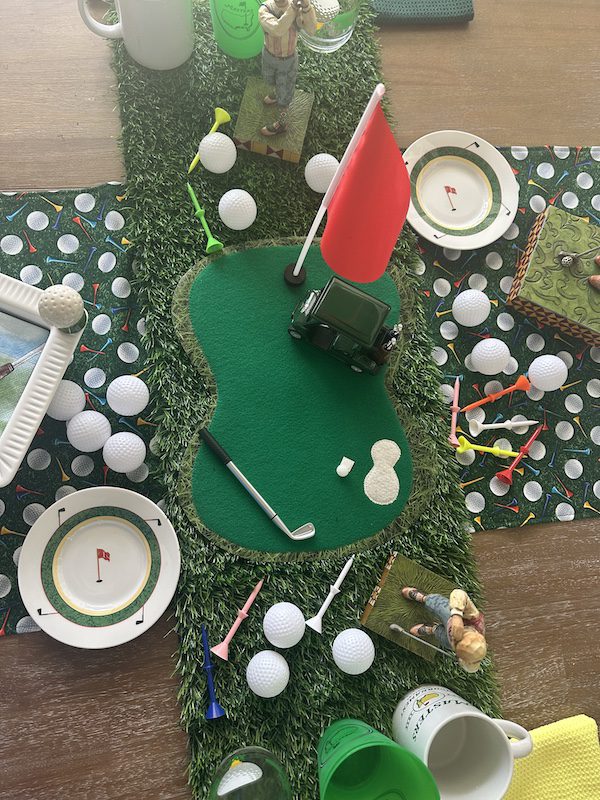 Masters Golf centerpiece