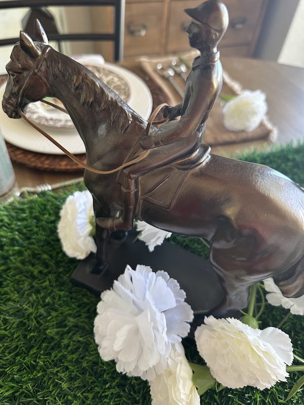 horse and jockey centerpiece