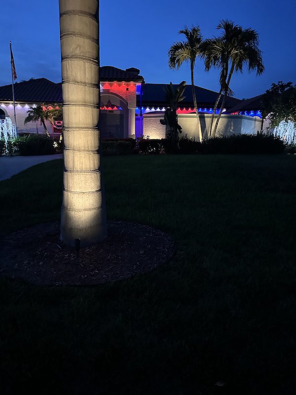 govee lights in front of house