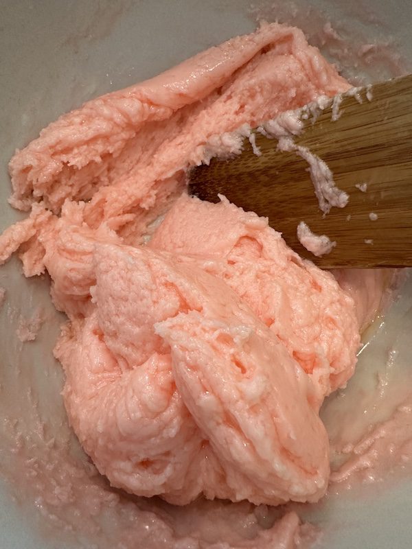 pink frosting
