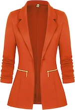 orange fashion blazer