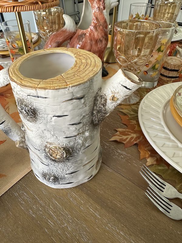 white birch pitcher