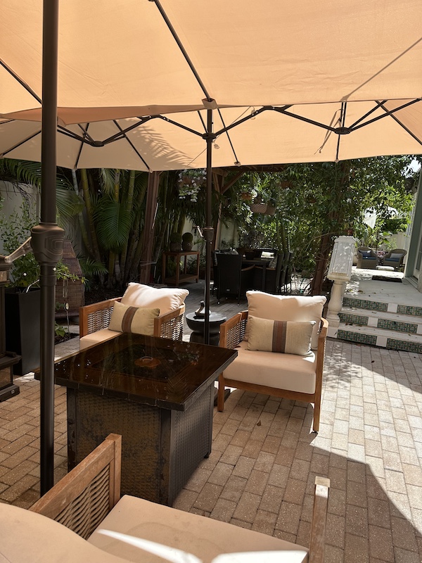 triple umbrellas