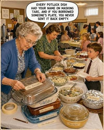 tape on casserole dishes
