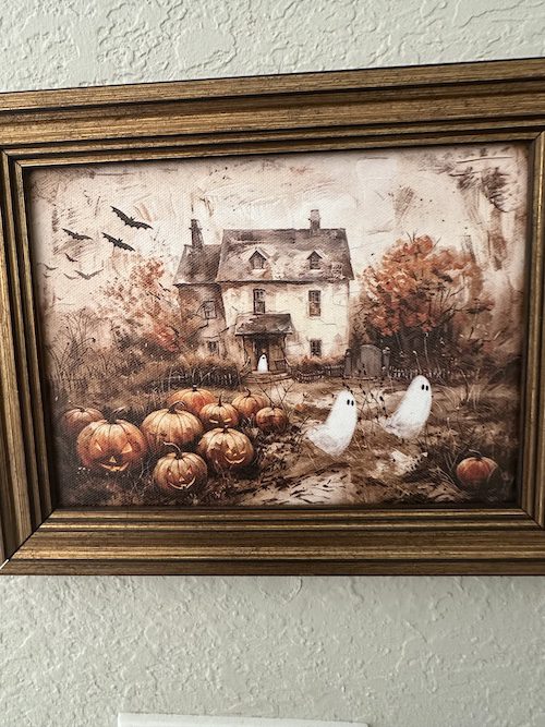 pumpkin and ghosts